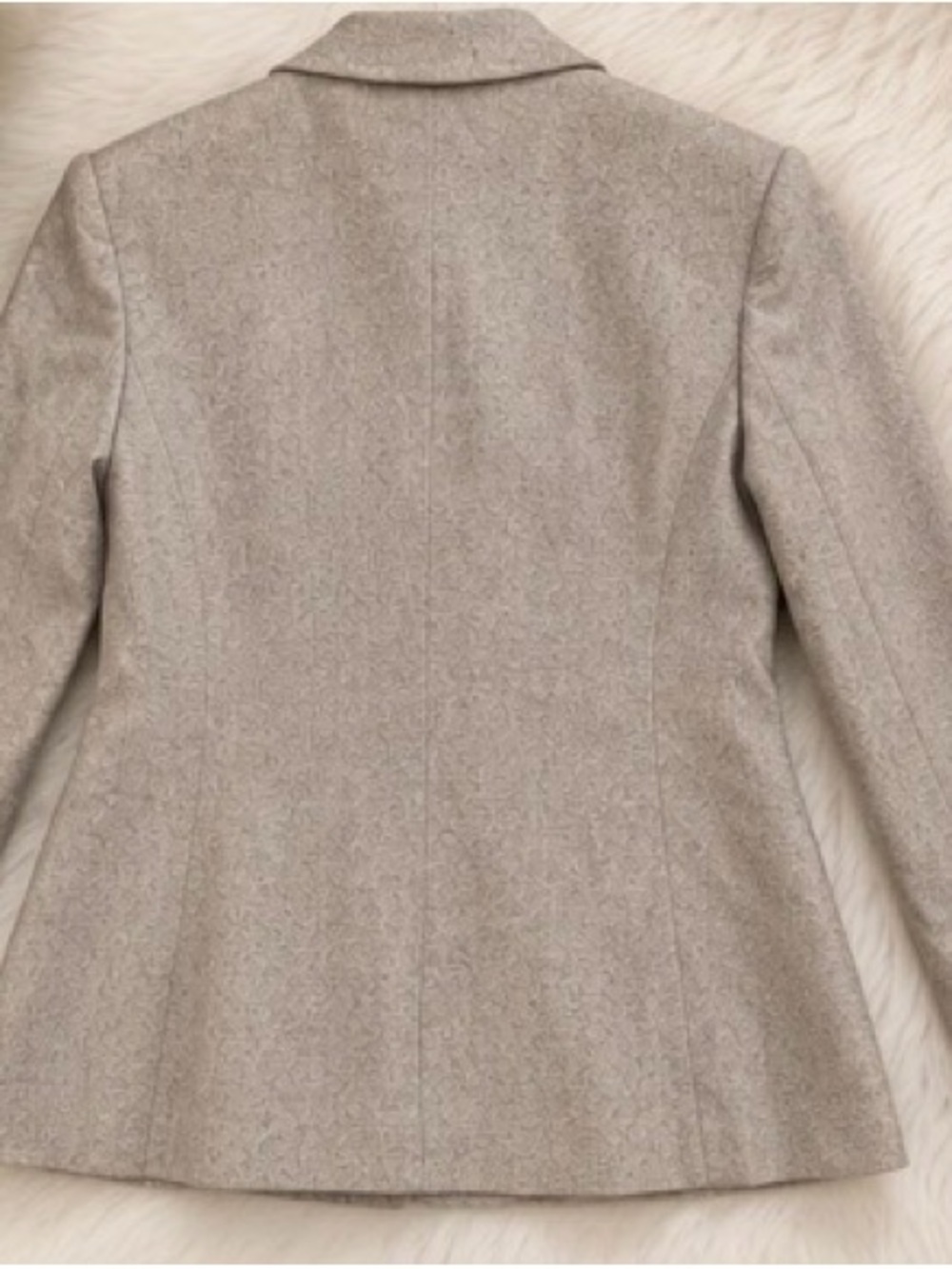 Salvatore Ferragamo Grey Tailored Wool-Blend Blazer - Picture 3 of 9